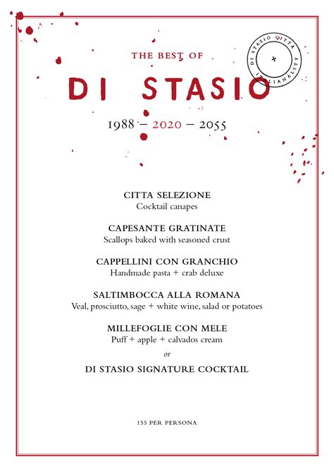 Di stasio citta menu  Good wine by the glass menu