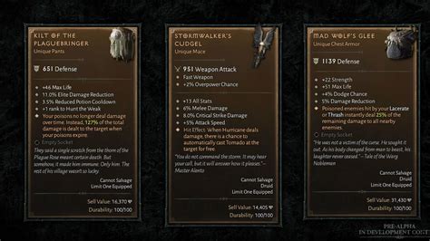 Diablo 4 best barbarian unique items  The powers of the
