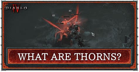 Diablo 4 thorns mechanic  The conditions stack so by the time I WW over to them one pass and they are toast