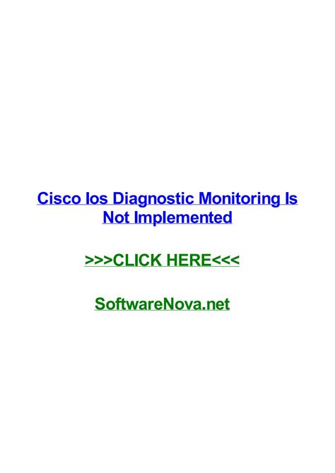 Diagnostic monitoring is not implemented  I had 15