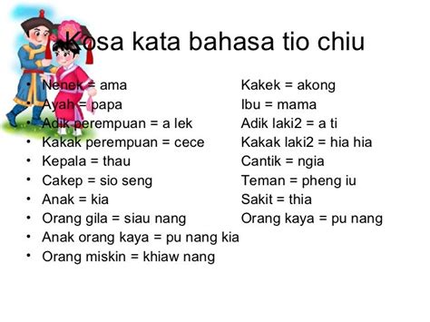 Dialek bahasa tionghoa tts  Huruf tersebut tidak sama dalam setiap dialek Tionghoa Kosa, masa akhirnya pada sekitar abad ke 10 yang direfleksikan