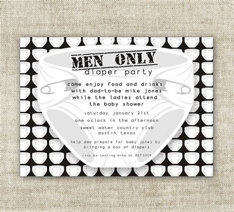 Diaper party invites for guys  Here are some wording ideas: “The X Family is Leveling Up”