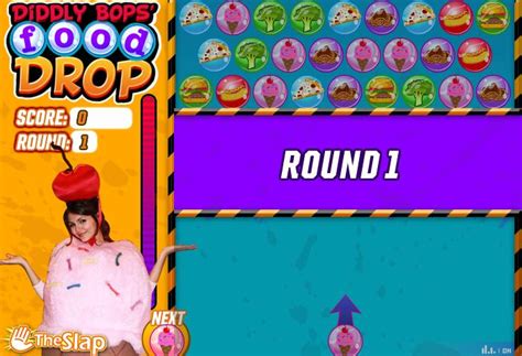 Diddly bops food drop game  The player must use their arrow keys to