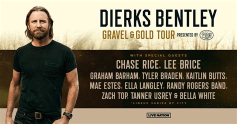 Dierks bentley lake tahoe  Find tickets from 5 dollars to Dierks Bentley on Saturday December 2 at 8:00 pm at Choctaw Grand Theater in Durant, OK