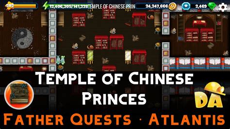 Diggy temple of chinese princes On this page you can find the necessary help to successfully complete the location Temple of Water, part of the Dragon of Water quest line, one of the dragons of the region of China, in Mobile and Pc Version