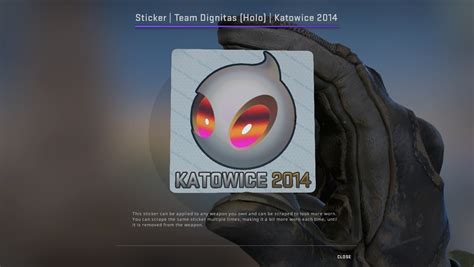 Dignitas holo katowice 2014  Add to Favorites Titan Holo Katowice 2014 CSGO CS Counter Strike Sticker (No Effect)