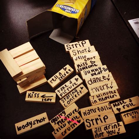 Dirty jenga questions  It’s time for the classic game of love dares to begin