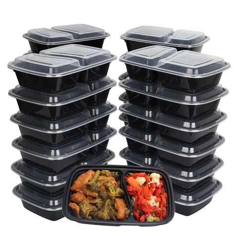 Enviro Safe Home Compostable Meal Prep Containers - Disposable Food Storage  Container with Lid - 50 Pack, 37oz - Microwavable, Oven Safe