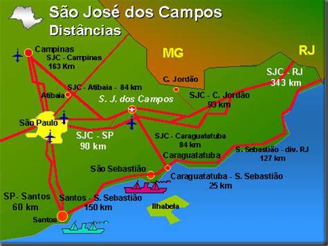 Distancia entre caçapava e sao jose dos campos 