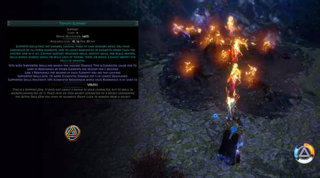 Divergent inspiration poe 5% increased Area Damage Supported Skills have 0