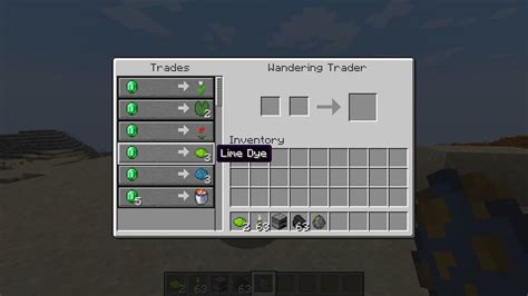 Do wandering traders sell sugar cane  It is the darkest possible color dye