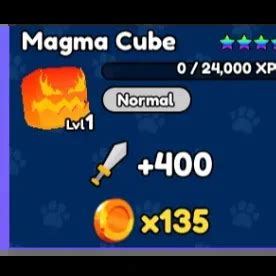 Does magma cube pet work offline 2 magma cream per