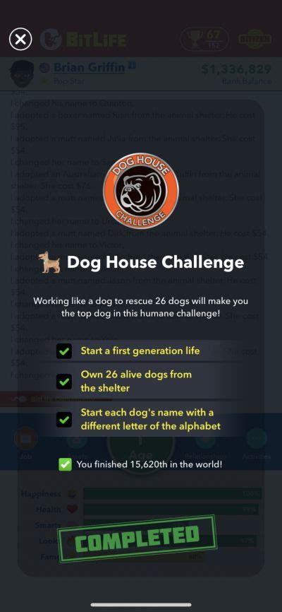 Dog house challenge bitlife  Escape prison 3+ times