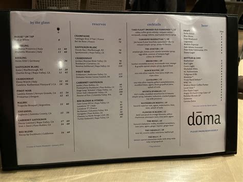 Doma menu wichita  Orders through Toast are commission free and go directly to this restaurant