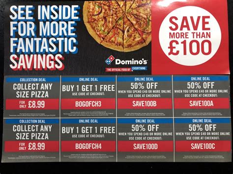 Dominos vouchers  3