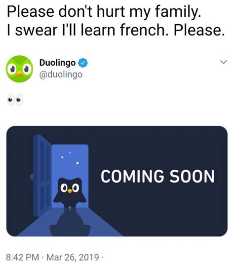 Don't go out tonight please in french duolingo Joybounce