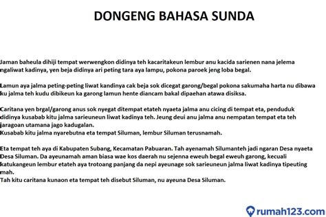 Dongeng mite bahasa sunda  Dongeng Bahasa Sunda Malin Kundang