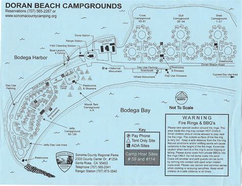 Doran beach campground map  Potable water is available throughout the