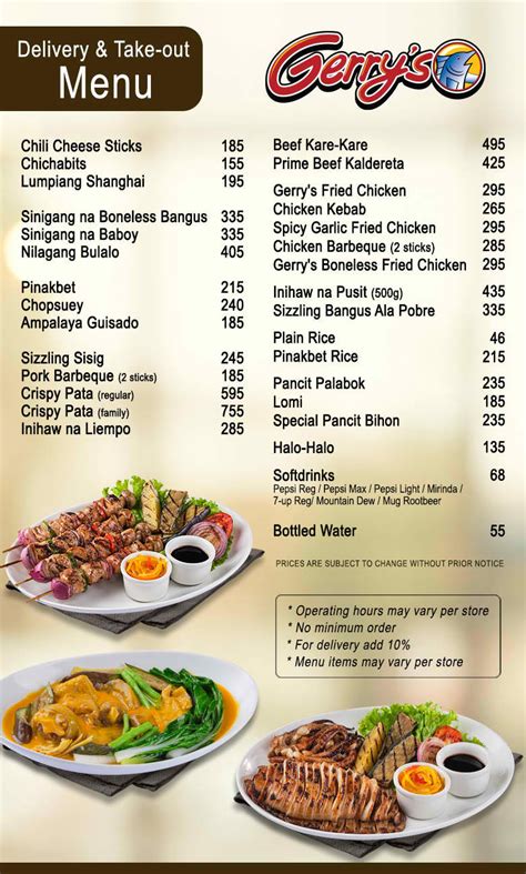 Double o grill menu  Order Now opens in new window