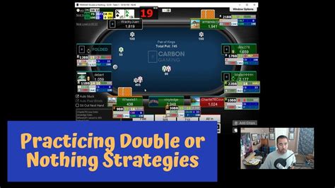 Double or nothing sng strategy  With Pokerstars taking the controversial decision to close their popular Double or Nothing SNGs, their replacements – known as Fifty 50 SNGs – have sweetened the pill for many players