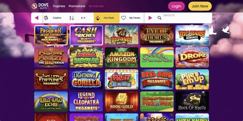 Doveslots As a new player you will be able to get welcome bonuses across your first 3 deposits at Dove Slots: Get rewarded with a 100% match bonus plus 20 free spins on Starburst up to the value of £200