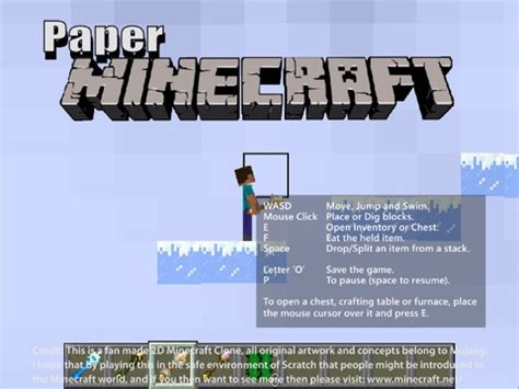 Download paper minecraft 2d  You will go to collect materials, make tools, and build yourself a place to hide