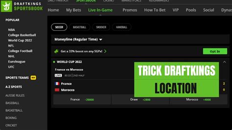 Draftkings location plugin Hoboken, NJ