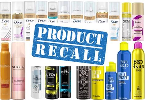 Drybar dry shampoo recall  Consumer Product Safety Commission determined the products did not contain an immersive protection device needed to protect users against electrocution risks