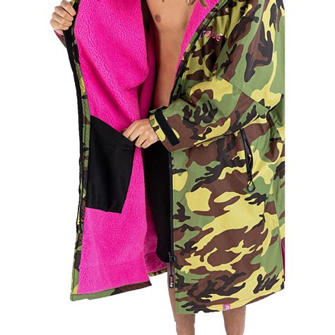 2024 Dryrobe Advance Long Sleeve Changing Robe DR104 - Camo / Pink …