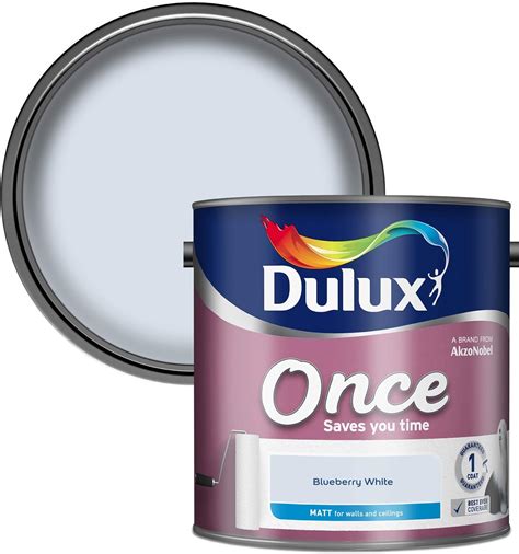 Dulux once blueberry white  Dulux Visualiser Instantly visualise this colour on your walls View Consumers Professional Find a colour Find a colour; Neutrals; Greys; Greens; Blues; Reds; Colour of the Year 2024; Choose a product