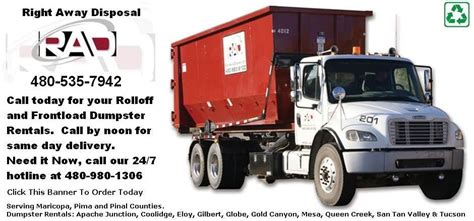 Dumpster rental coolidge az  Roll Off Containers In Coolidge, AZ