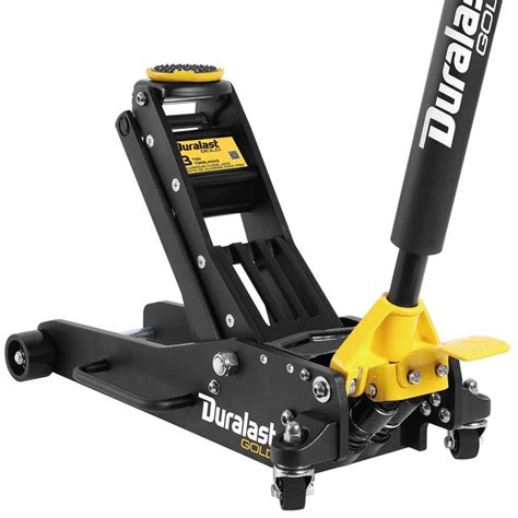 Duralast 3 ton floor jack  To do this, raise the jack to its highest level and then release