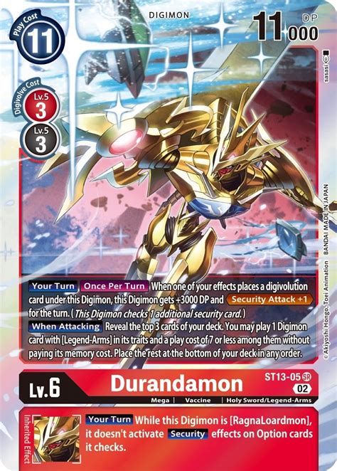 Durandamon tcg  Card Number: BT3-016