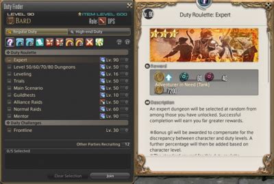 Duty roulette expert  It simply selects a dungeon or a trial at random from the ones you have unlocked