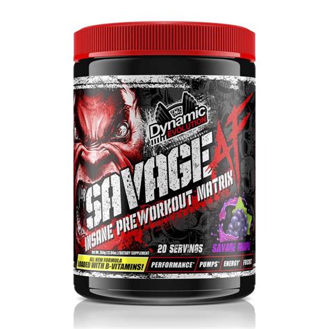 Dynamic evolution savage af pre workout 99