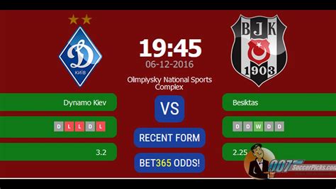 Dynamo kiev vs besiktas predictz  They looked so unprepared for these matches, as after an hour of