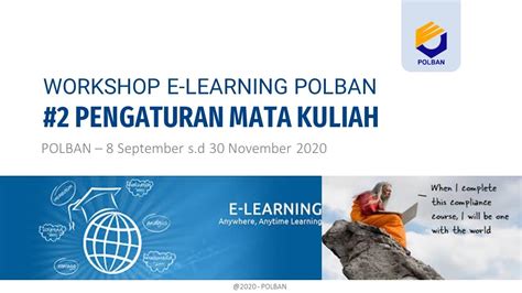 E learning polban  D3 Konstruksi Sipil