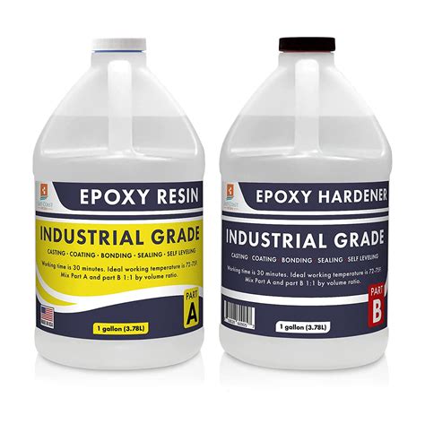 Epoxy Resin 1 Gallon Kit ( 1/2 gallon Part A + 1/2 gallon Part B )