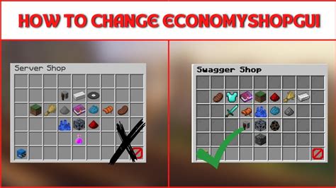 Economyshopgui config  It allows players to easily buy/sell items, enchantments, permissions and commands