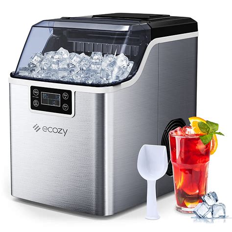  Ecozy Portable Ice Maker Countertop, 9 Cubes Ready In 6  Mins, 26 Lbs In 24 Hours, Self-Cleaning Machine