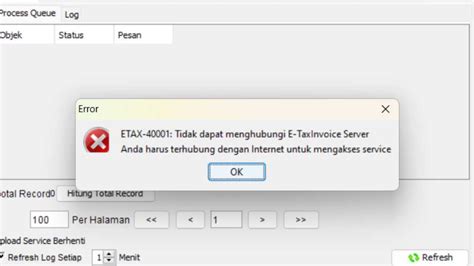 Efaktur 40001 Mengalami Error ETAX-10001 saat login aplikasi e-Faktur? Inilah penyebabnya dan cara mengatasinya