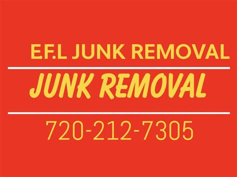 Efl junk removal  We'll take a look at the items you want to be