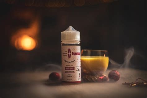 Eggnog vape juice  10% Orange Cream 8% Mango 3% Strawberry 2% Cotton Candy