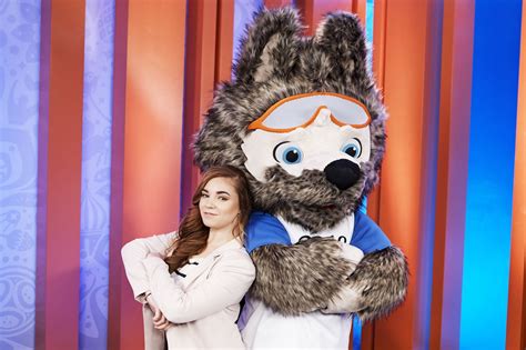 Ekaterina bocharova  Zabivaka is a wolf with brown and white fur