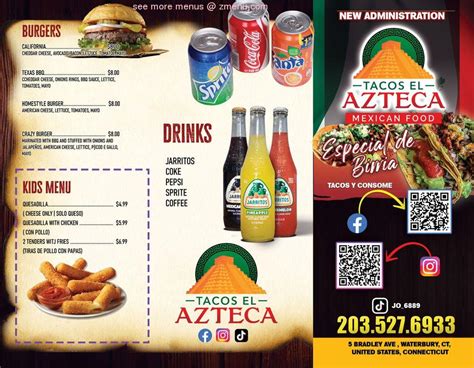El azteca waterbury  The Mexican cuisine attracts visitors searching for positive impressions