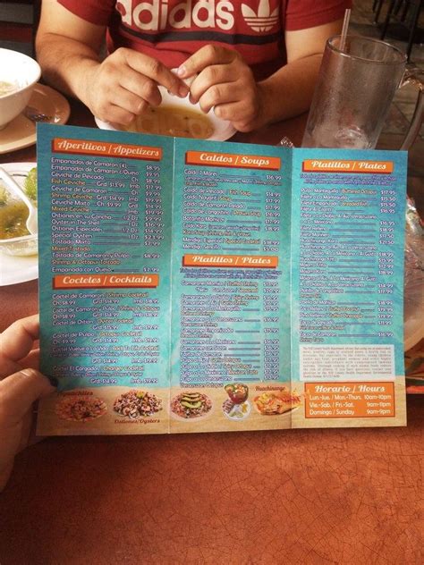 El huichol menu  sides and salsas (Italian, Mexican and Middle Eastern)