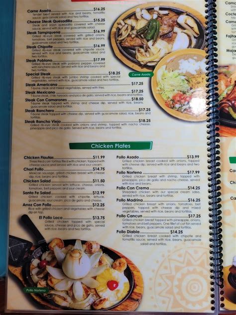 El rancho mexican restaurant goshen menu  Mon