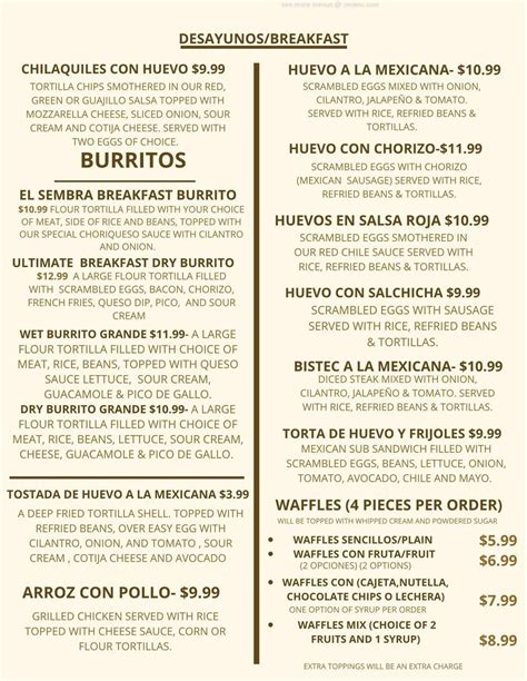 El sembrador sturgis menu  El Sembrador 114 S Centerville Rd Suite 118, Stur