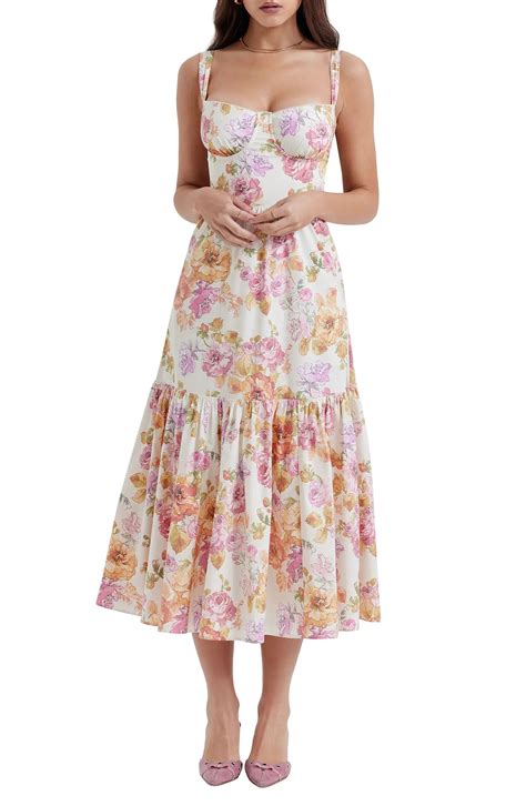 Elia floral stretch cotton blend corset sundress  Find casual, t-shirt, maxi dresses, and more