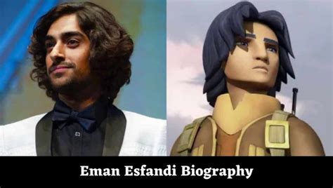 Eman esfandi wikipedia  A first look at Esfandi's character was spotted in a scene with Natashi Liu Bordizzo's Sabine Wren, who can be seen looking at a hologram of Ezra